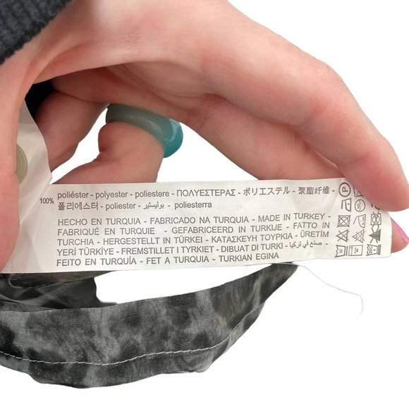 Zara Shirt Animal Print Organza Shirt Leopard Blouse Button Down Gray Size Small - Picture 8 of 9